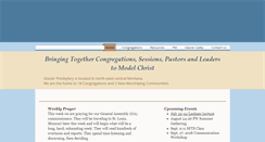 Desktop Screenshot of glacierpresbytery.org