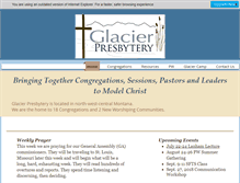 Tablet Screenshot of glacierpresbytery.org